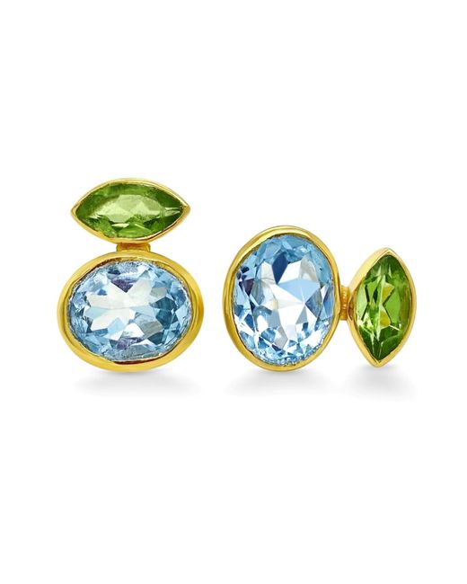 GEM BAZAAR Blue Love Story Earrings