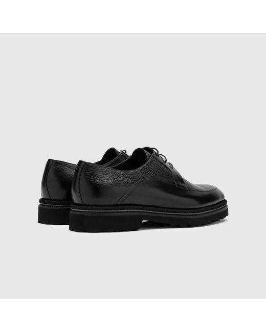 Ilvi Black Jadira Buffalo- Deer Leather Daily Shoe for men
