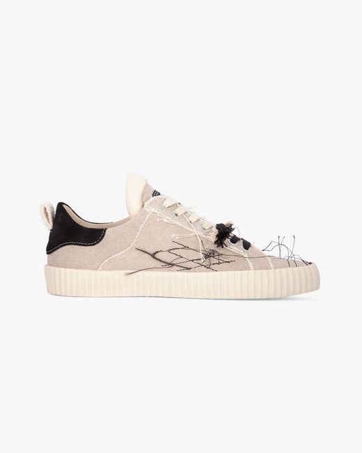 Springa | Unique Vulcanized Sneakers Italian Handmade Natural Neutrals Wavy Olona Sneakers for men