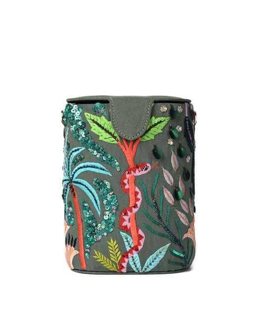 Simitri Green Oasis Bucket Bag