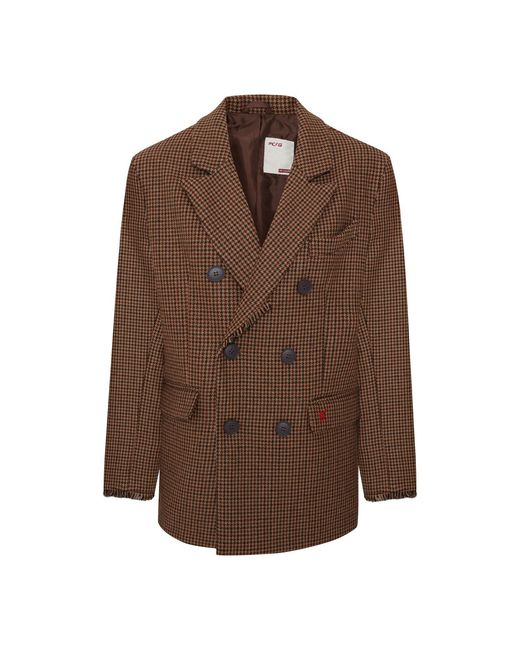 Pcfg Brown Double Breasted Blazer for men