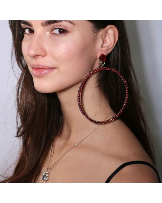 Vicki Sarge Black The Jumbo Hoop Earrings