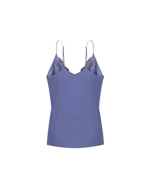 Bocan Couture Blue Luna Silk Lilac Cami And Short Set