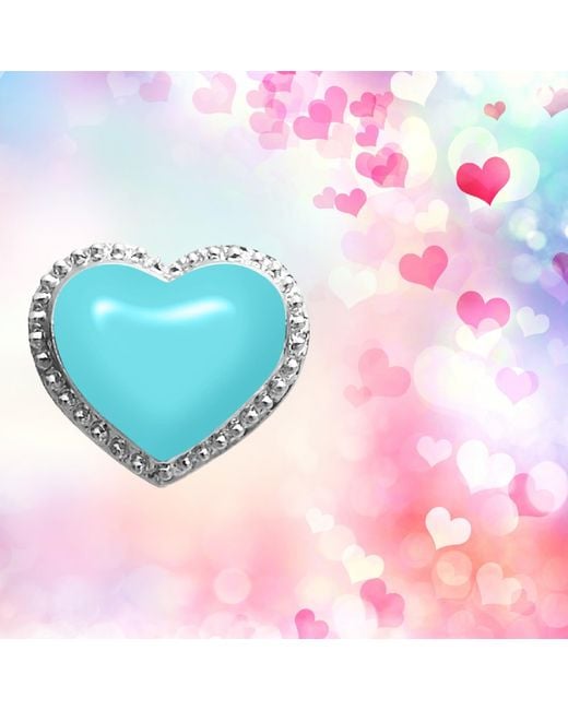 Grosse Metallic Platinum & Enamel Heart Bracelet, Series Pop Heart