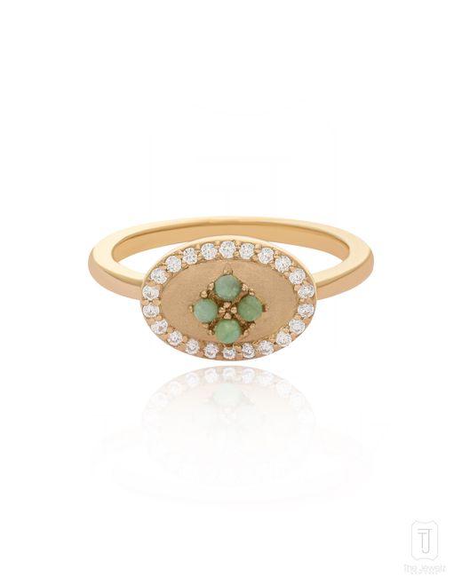 The Jewelz Metallic Eraya Balance Signet Ring For