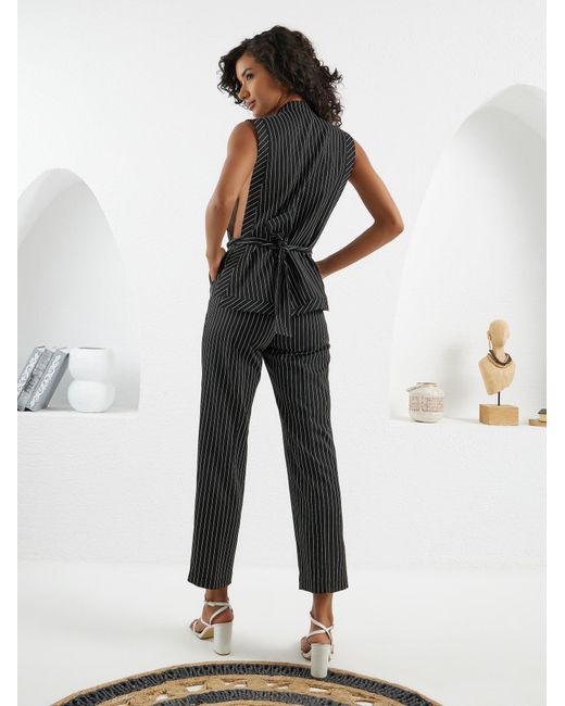 Lumina Eligma Black The Star Overall Jumpsuit