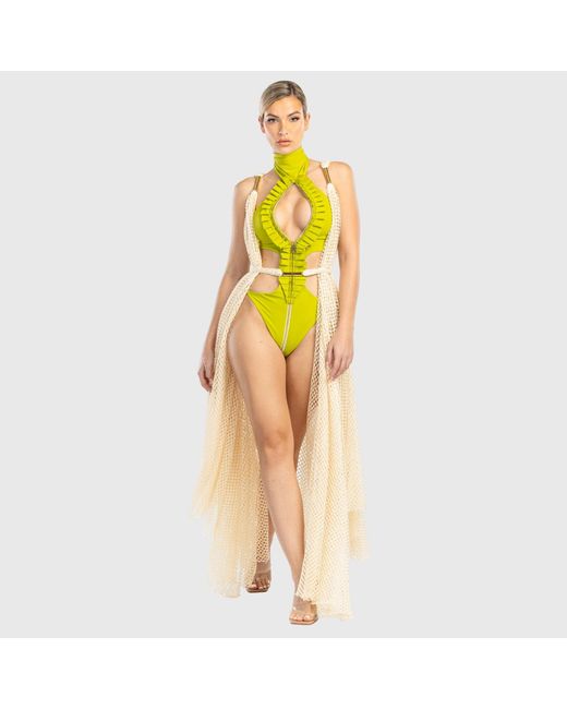 ANTONINIAS Natural Neutrals Clamitus Beach Cover Up