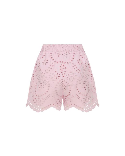 Thisisu Collection Pink Solstice Short -High Waist Broderie Short