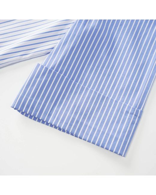 Smart and Joy Blue Two-Tone Cotton Shirt