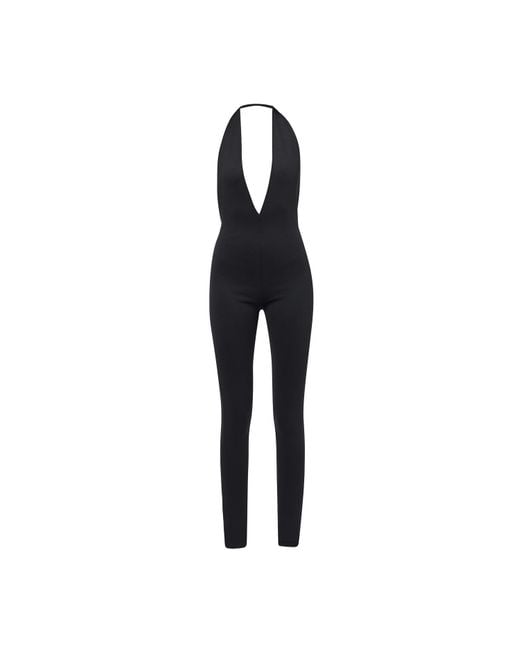 LIA ARAM Black Halterneck Jumpsuit