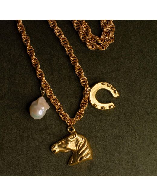 Alexie of Athens Metallic Lucky Heirloom Convertible Belt & Necklace Chain