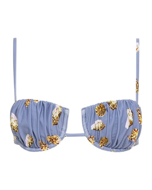 Montce Blue Shell Petal Bikini Top