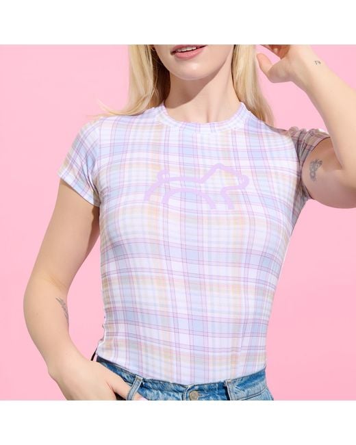 Cloud Haven White Fitted Signature Print Tee