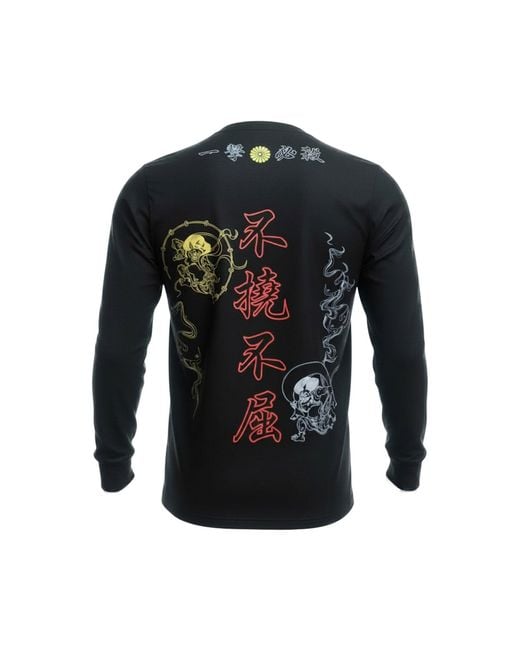 TOKKOU Blue Standard Graphic Long Sleeve T-Shirt for men