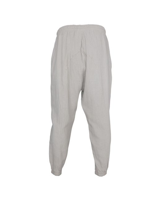 Snob Love Gray Neutrals Tied Linen Pants for men