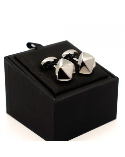 DAVID WEJ Black Triangle Cufflink – for men