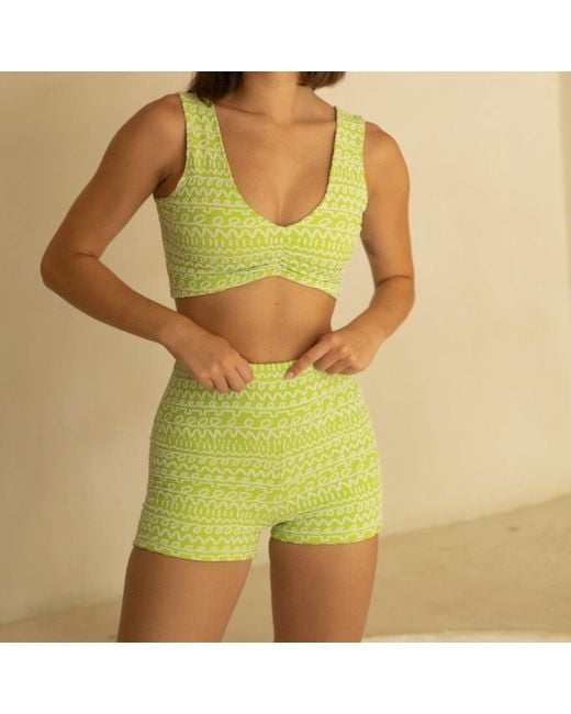 Montce Green Lime Icing Micro Bike Short