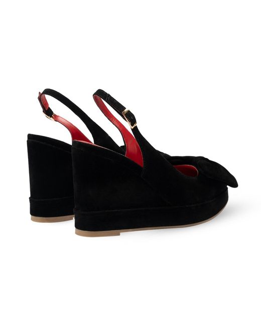 Rosamund Muir London Red Toscana Velvet Wedges
