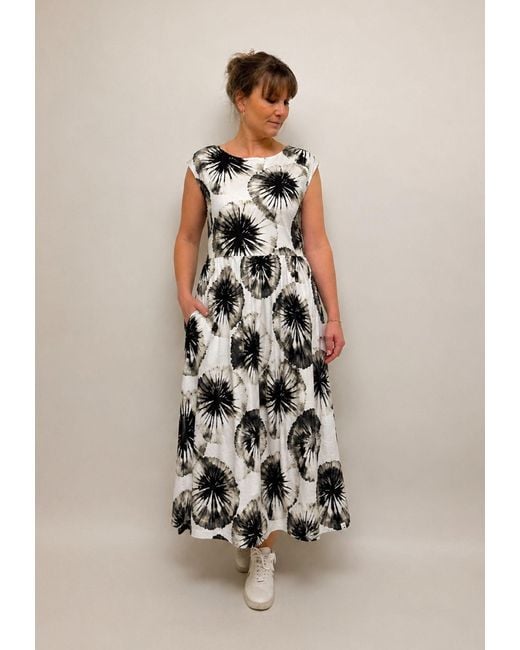 GROBUND White Neutrals Mathilde Dress