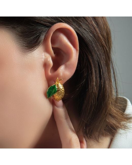 Milou Jewelry Yellow Lemon Earrings