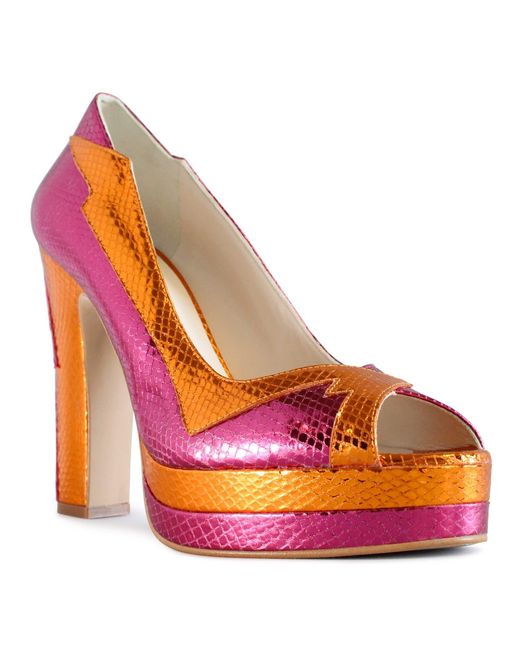 Terry De Havilland Pink Luna Platform Heels