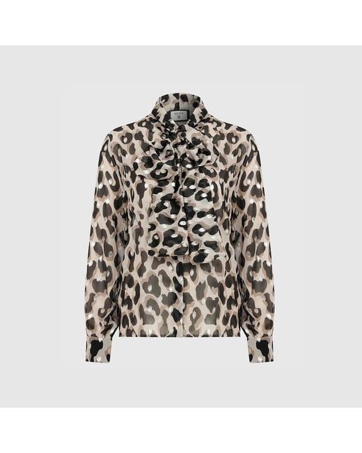 Ilvi Black Ochoa-Leopard Shirt