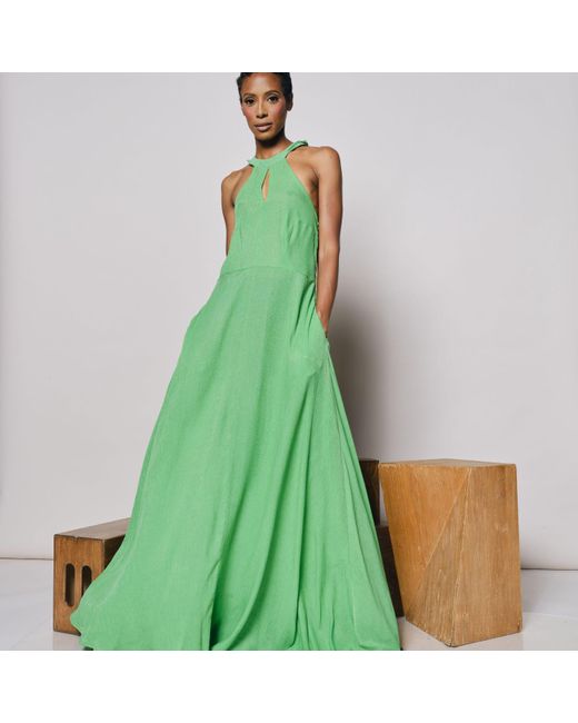 KAHINDO Green Cape Verde Maxi Dress