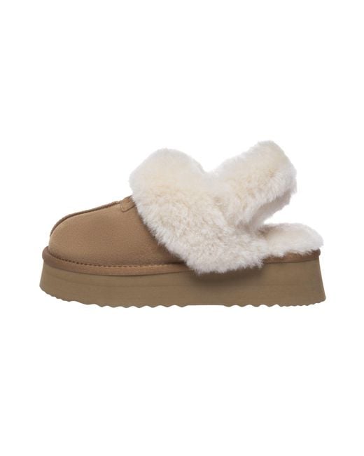 EverAu Australia Metallic Fantail Leather Slippers With Two Removable Straps