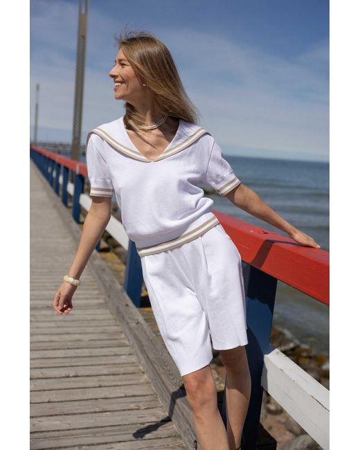 SALANIDA White Vento Bermuda Shorts