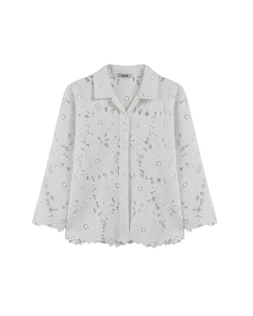 Nocturne Gray Neutrals Floral Broderie Jacket