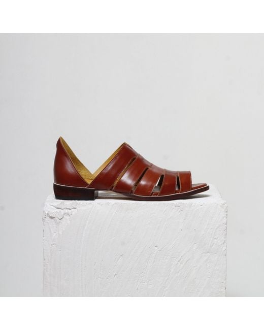 Mafalda Brown Gisele Terracotta Sandals