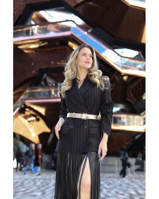 BeltBe Natural Arch Metal Buckle Leather Belt