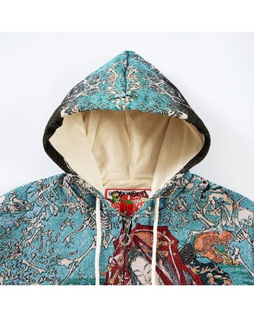 VERYRARE Blue Jigoku Dayu Military Jacket for men