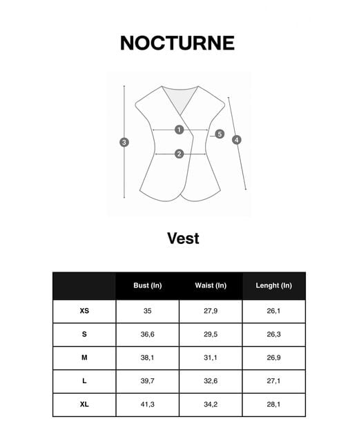 Nocturne Black Textured Tailored Vest
