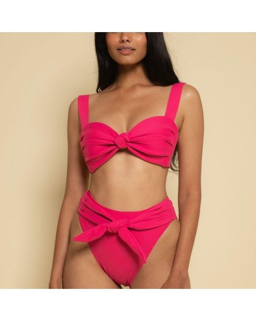 Montce Pink Raspberry Hayden Bikini Top