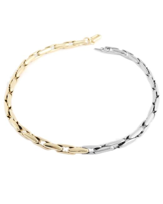 Hye Jane Jewelry Metallic Maren Two Tone Bold Chain Necklace