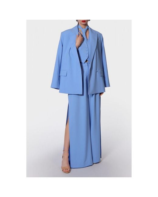 AGGI by HALEWSKI Blue Sylvia Suit Vest
