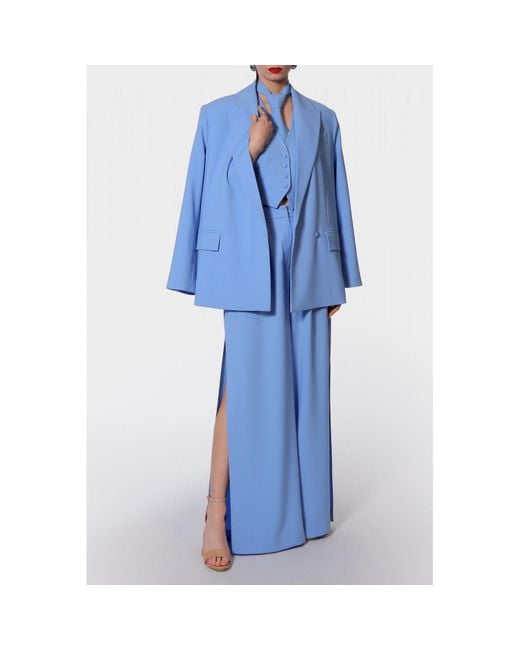AGGI by HALEWSKI Blue Sylvia Suit Vest