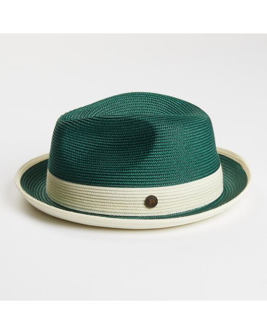 Dasmarca Hats Green Dasmarca Florence Emerald Summer Two Tone Crushable Hat for men