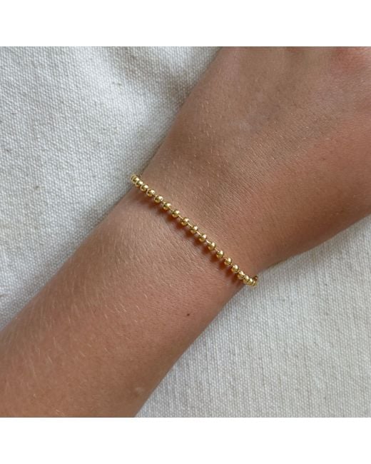 Becket + Quill Metallic Ball Chain Bracelet