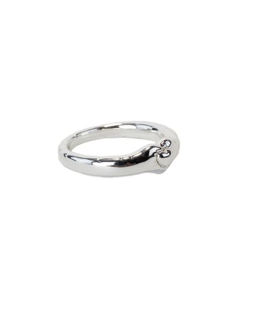 NASI SILVER White Falling Into You Ring