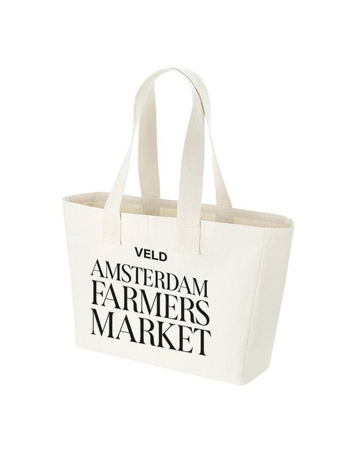 VLD White Neutrals Noordermarkt Tote Bag