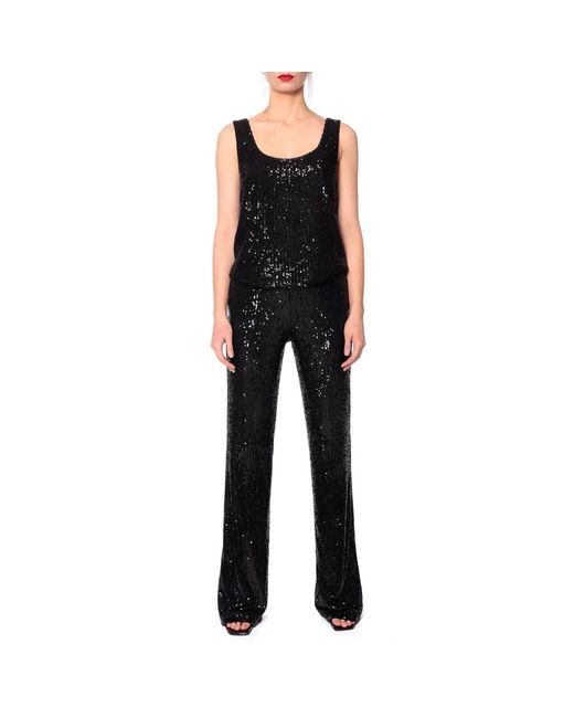 AGGI by HALEWSKI Black Raya Obsidian Sequin Tank Top