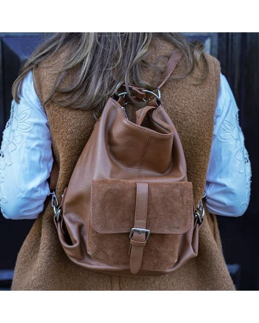 Betsy & Floss Blue Sarno Backpack And Tote Bag