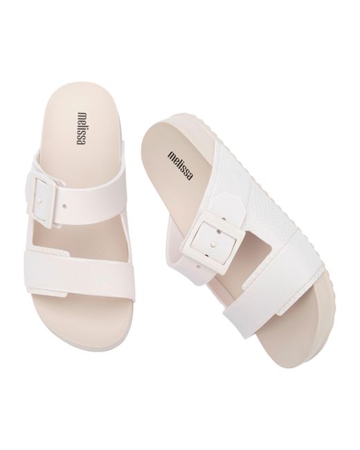 Melissa White Neutrals Cozy Connection Slide