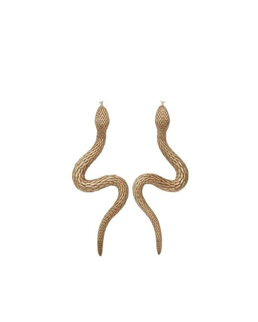 Zeworks Metallic Naga Earrings