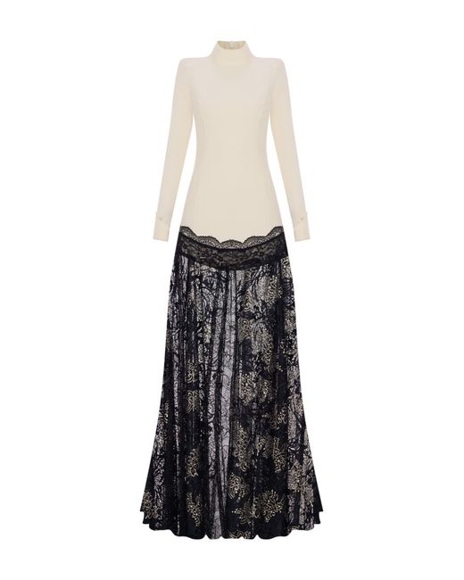 Tuba Ergin White Cypress Maxi Dress