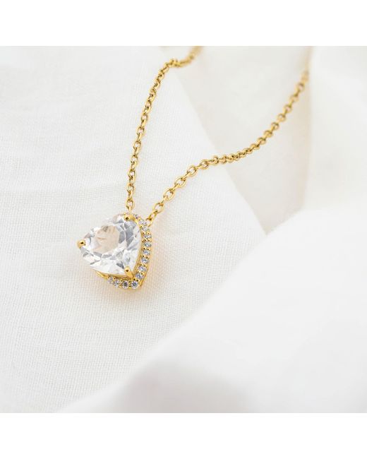 The Jewelz Metallic Lover's Rock Heart Shaped Pendant