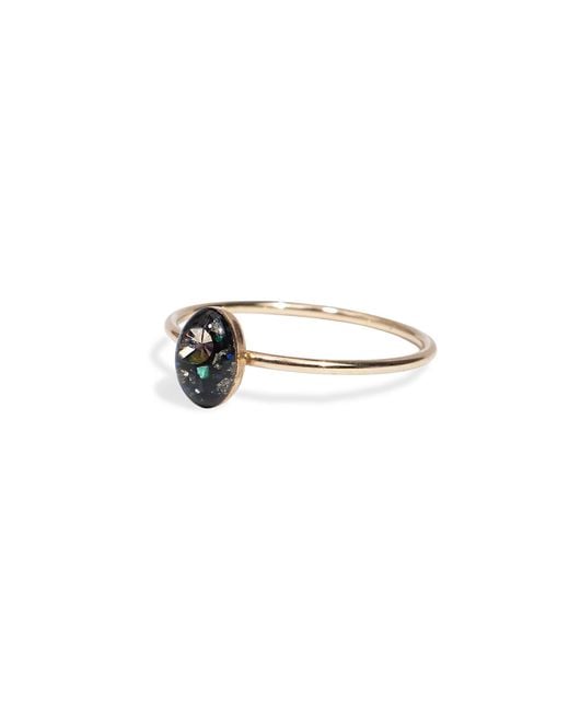 Kate Koel Natural Dainty Stacking Ring — Oval Gemstone Ring