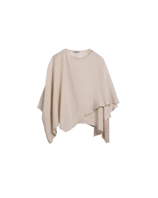 Nocturne Natural Fluid Cape Blouse